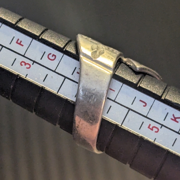 Silver Textured Ring - Picture 4 of 7